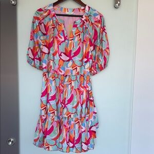 JADE Colorful Abstract Print Women's Dress NWT ($146)